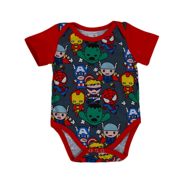 USA Infant Newborn Baby Kid Boy Outfits Superhero Romper Jumpsuit Bodysuit 